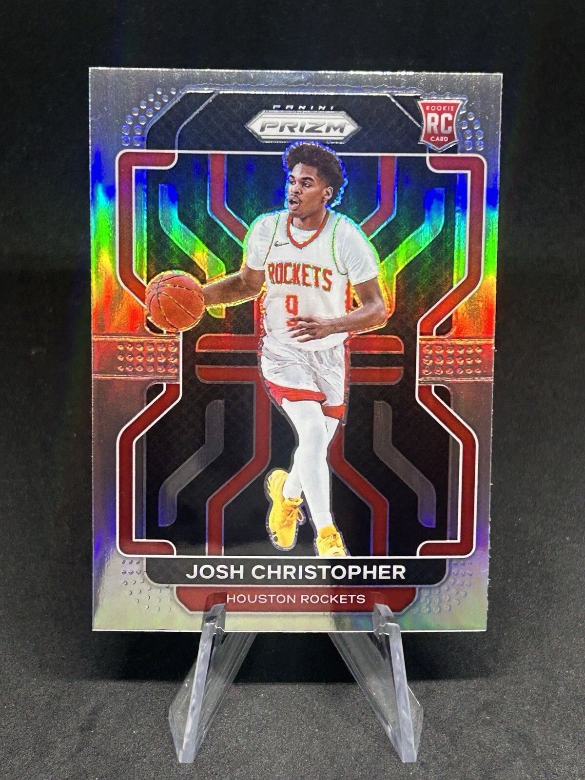 2021-22 Panini Prizm Josh Christopher Silver Prizm RC Rookie #324 Rockets