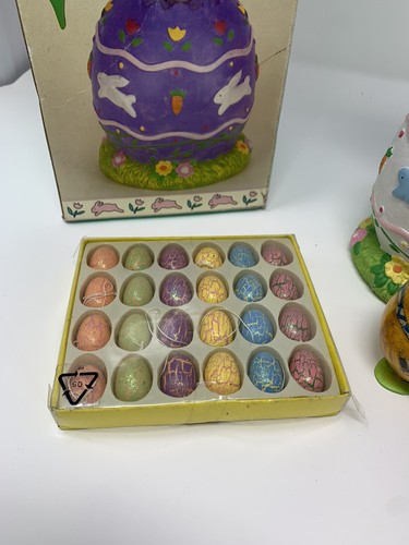 Easter Tree With Misc Cute Ornaments Included Has Original Box - Picture 5 of 10