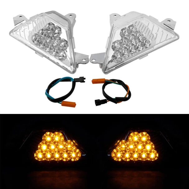 Fit For Kawasaki Ninja 250 300 400 650 Front LED Turn Signal Lights Indicator - Изображение 2 из 4