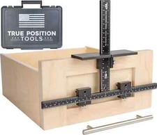 True Position Tools The Original Cabinet Hardware Jig - Made ORIGINAL, Black 