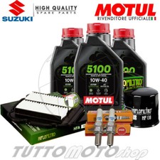Kit Tagliando SUZUKI DL 650 V-STROM 2004-2006 / Olio MOTUL 5100 Filtri Candele