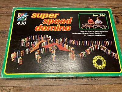DDR Spiel super speed domino Box 250 PEBE mit Spielanleitung - Alle Farben!!!