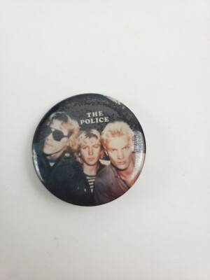 Sting Button VINTAGE 1980s THE POLICE PIN BUTTON STING - AUTHENTIC | eBay