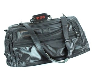 tumi leather garment bag