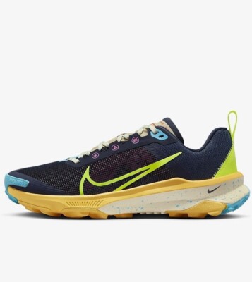 NIKE REACT TERRA KIGER 9 MEN'S TRAIL HIKING SHOES Obsidian Volt Citron DR2693