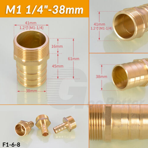 Conector de extremo de cola de manguera de combustible de agua rosca hembra/macho BSP accesorio de latón - Imagen 44 de 75