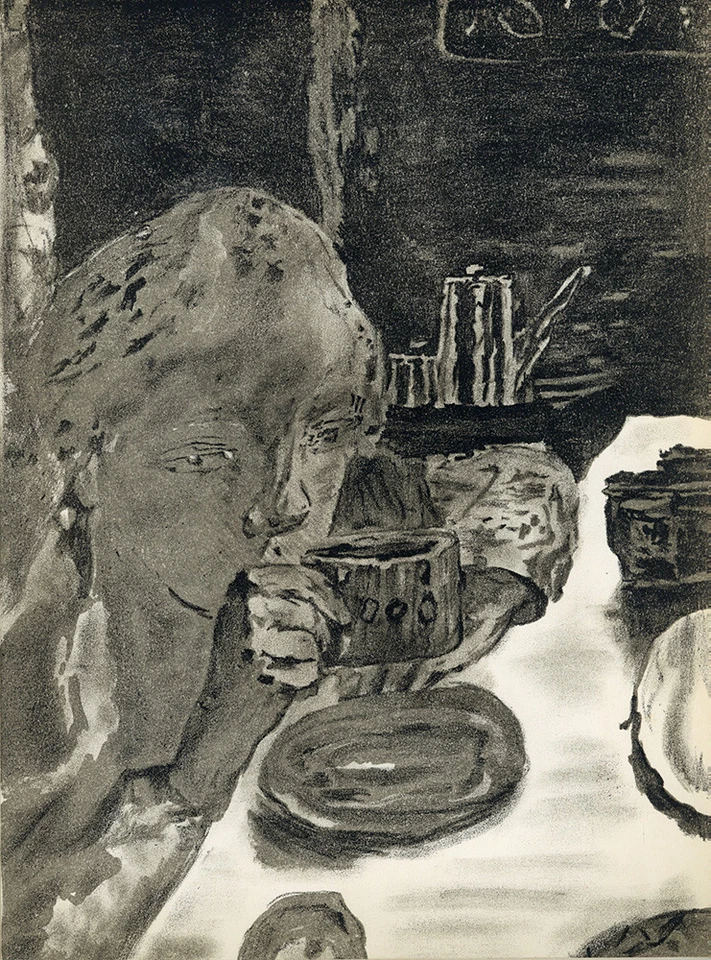 Litografías originales, ambos lados, fragmentos Bonnard 1939 Verve (Vol. 2, No. 5-6) Foto 2 de 2