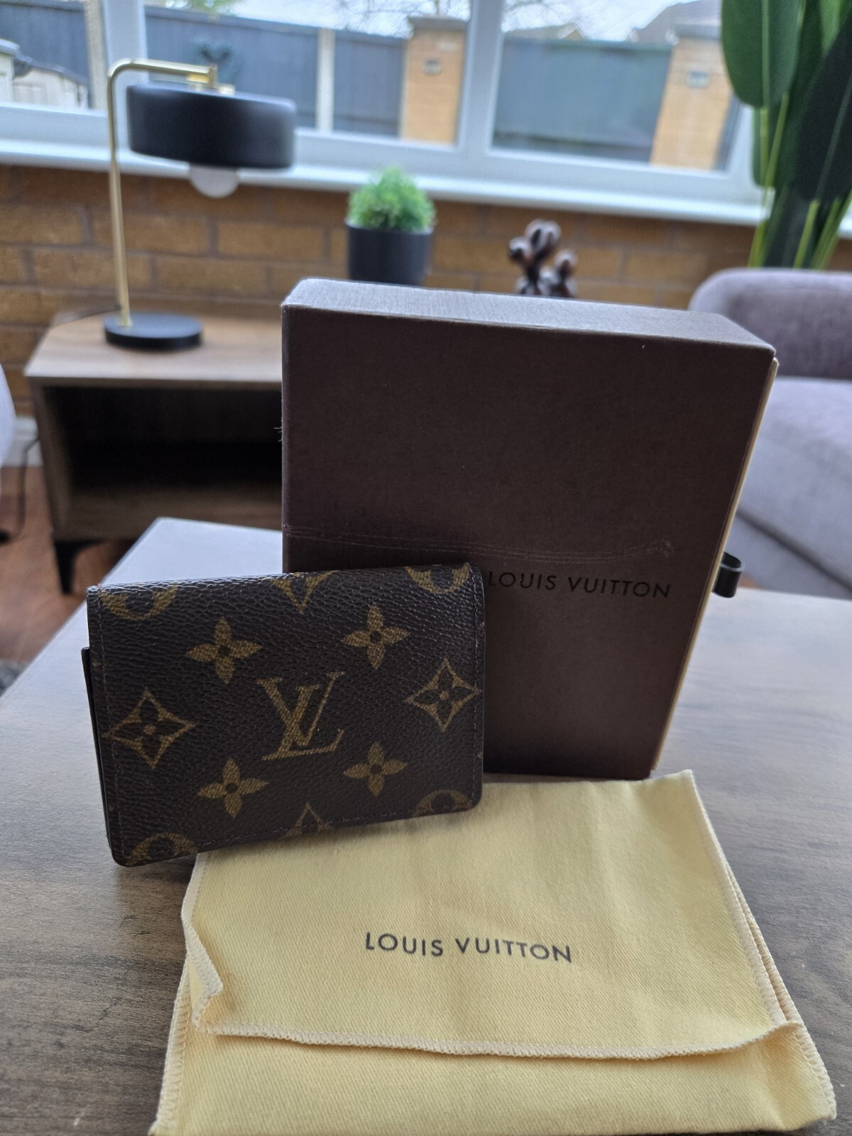 Louis Vuitton Monogram Credit Card Holder Boxed With Dustbag