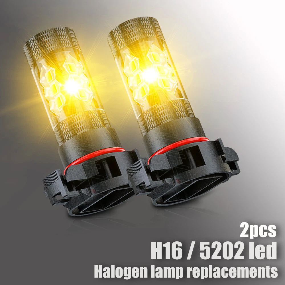 H16 yellow fog light bulb deals