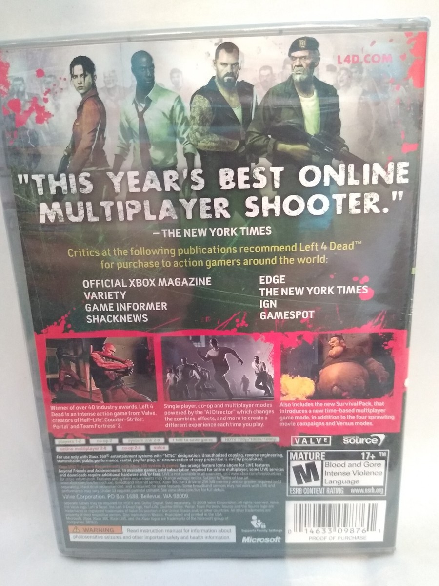 Left 4 Dead Game of the Year ed. for Xbox 360 - brand new, sealed