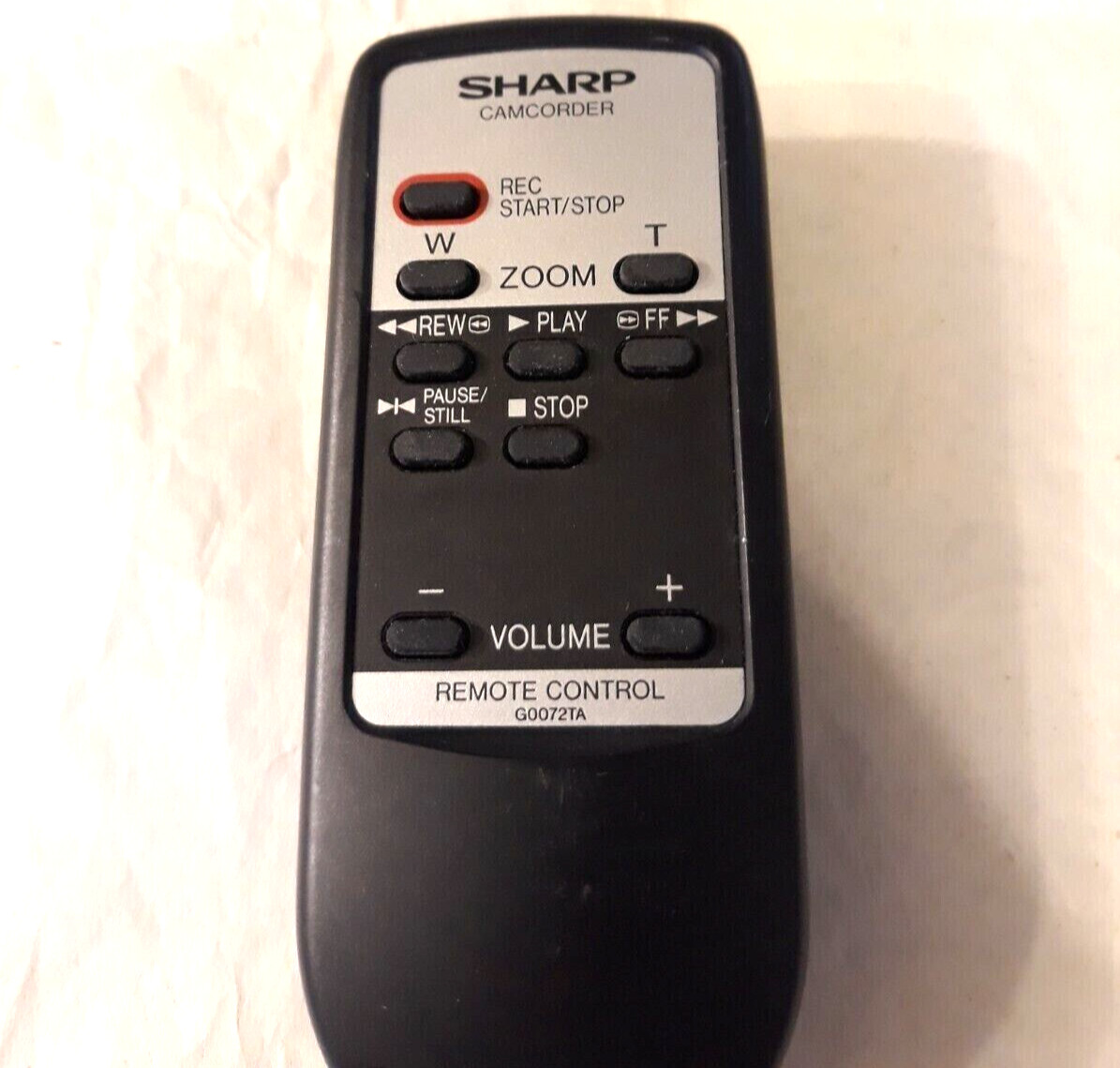 Sharp G0072TA Camcorder Remote Control