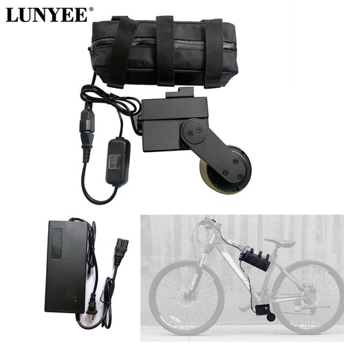 48V 7.8A 300W Bicycle Speed Booster Kit Friction Drive Electric Bike w/ Battery eBay