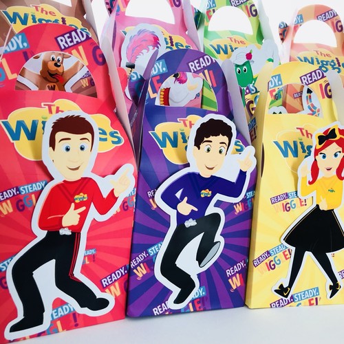 8x The Wiggles 2024 Lolly Loot Bag Box. Party Supplies Favor Cake Bunting Banner - Picture 4 of 12
