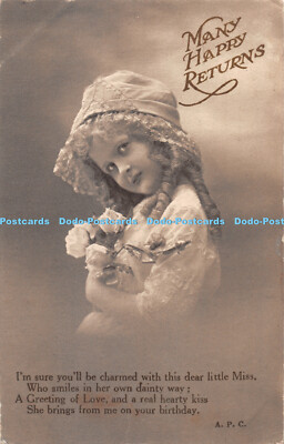 R328897 Viele Happy Returns A P C Bromo vergoldet Geburtstag Serie Photochrom Co Refere