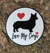 Corgi Sticker - Love Pembroke Welsh Corgi Corgis Queen Dog Breed Cardigan Wales