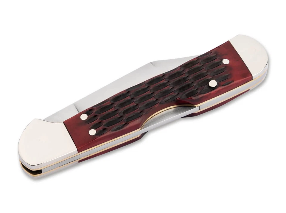 Карманный нож Boker Treebrand с медной головкой и замком из красной кости лезвие 2,63 дюйма D2 110874 - Изображение 2 из 3