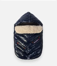 7 A.M. ENFANT Polar Igloo Stroller and Car Seat Cover Size Small Blue NEW