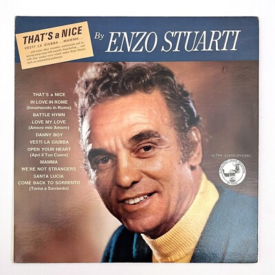 Enzo Stuarti That s A Nice Ragu Spaghetti Sauce Promo Vintage 1970 Vinyl LP