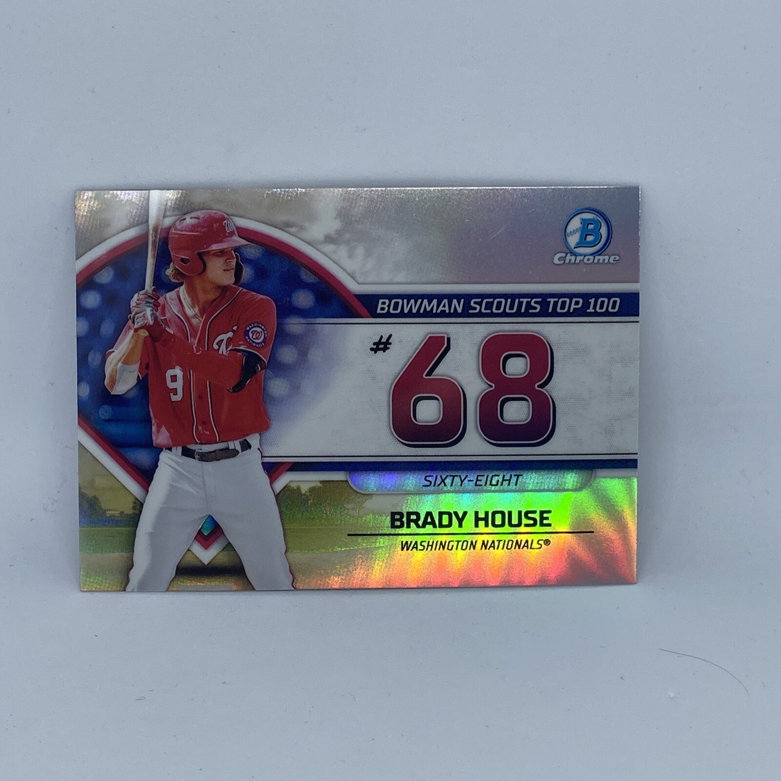 Brady House 2023 Bowman Chrome Bowman Scouts Top 100 #BTP-68 Nationals 