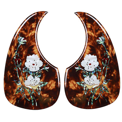 Acoustic Guitar Pickguard Inlaid Abalone Flower Self-adhesive Thickness ...