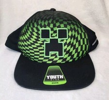 Youth Mindcraft Green Adjustable Cap