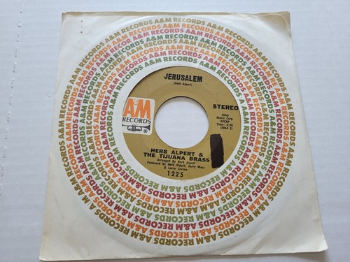HERB ALPERT & The Tijuana Brass – Jerusalem / Strike Up The Band 1970 LATIN JAZZ