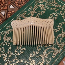 1980s Does 1920s 1930s ART DECO Flapper RHINESTONE HAIR COMB PICK Beautiful