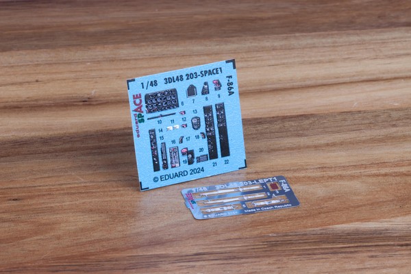Eduard 3DL48203 F-86A Space Cockpit Details + Sitzgurte 1:48 FüR Modell-Bausatz-image
