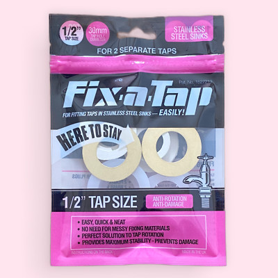 Essex Fix-a-Tap Set - 1/2 Zoll 30 mm (rosa) - Edelstahlspülen