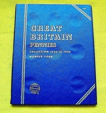#9684 GREAT BRITAIN PENNY 1930-1966  #4 - NEW WHITMAN FOLDER - BRAND NEW