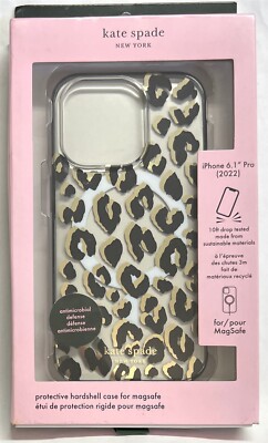 kate spade Protective Hardshell Magsafe Case for iPhone 14 Pro - Leopard