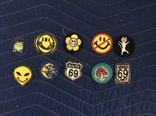 Lot Of 10 Fun Iron On Patches K New