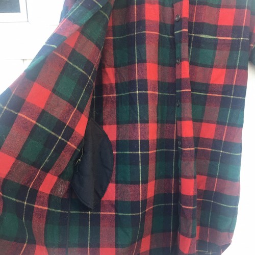Women Buffalo Plaid Hooded Field Jacket Wool Red Black Coat Size M Fit For XL - Picture 3 of 9