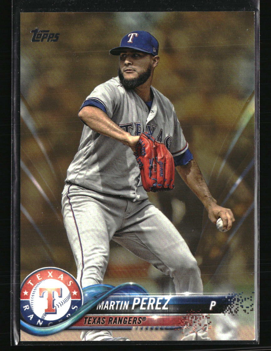 Martin Perez 2018 Topps Gold 1577/2018 #395  Baseball Card
