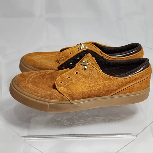 Nike SB Zoom x Stefan Janoski Premium Bronze Tan Brown Skateboard Shoes Men 8