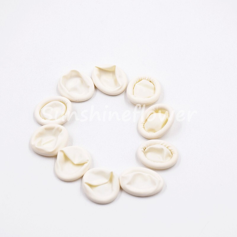 100 Pcs Disposable Dental Finger Sleeves - Latex Protective Covers For Scalers 2 thumbnail image