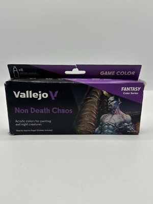 Vallejo Non Death Chaos Fantasy Color Series 17ml Acrylic Paint Set of 8 Colors