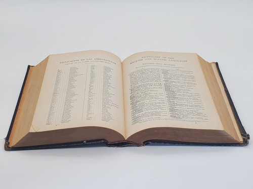 1922, RARE Appletons' New Dictionary, Span-Eng And Eng-Span By Arturo Cuyas - Picture 10 of 11