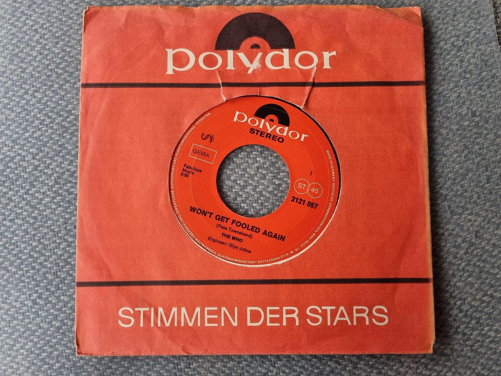 7"" Single The Who - Won't get fooled again Vinyl Germany/ OST CSI Miami