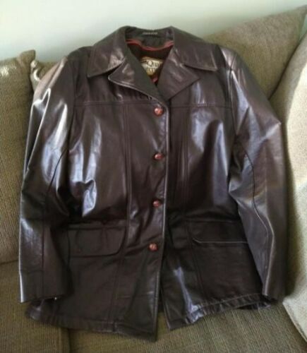 Montgomery Ward Quality Outerwear Brown Genuine L… - image 1