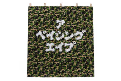 BAPE A BATHING APE ABC CAMO NOREN のれん A Bathing Ape Noren Japanese Door Curtain 2024 Model ABC