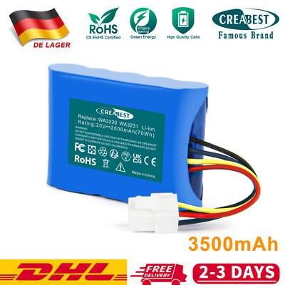 18V/20V 3500mAh Li-ion Akku Für Worx WA3230 WA3231 50032492 50032774 WR105SI.1