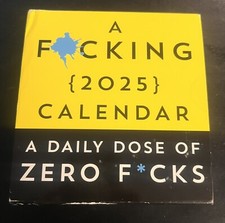 A F*CKING - 2025 DAILY DESK CALENDAR - USED - 293714