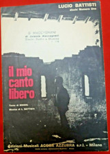 LUCIO BATTISTI IL MIO CANTO LIBERO  edit ITALY SPARTITO  ORIGINALE 1973 OTTIMO