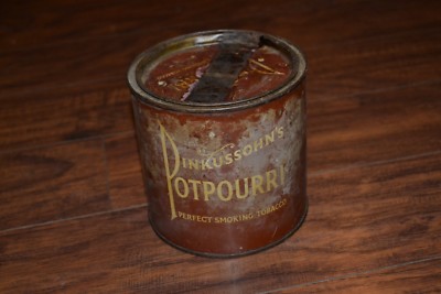 tobacco potpourri E22- Pinkussohn's Potpourri Perfect Smoking Tobacco Tin