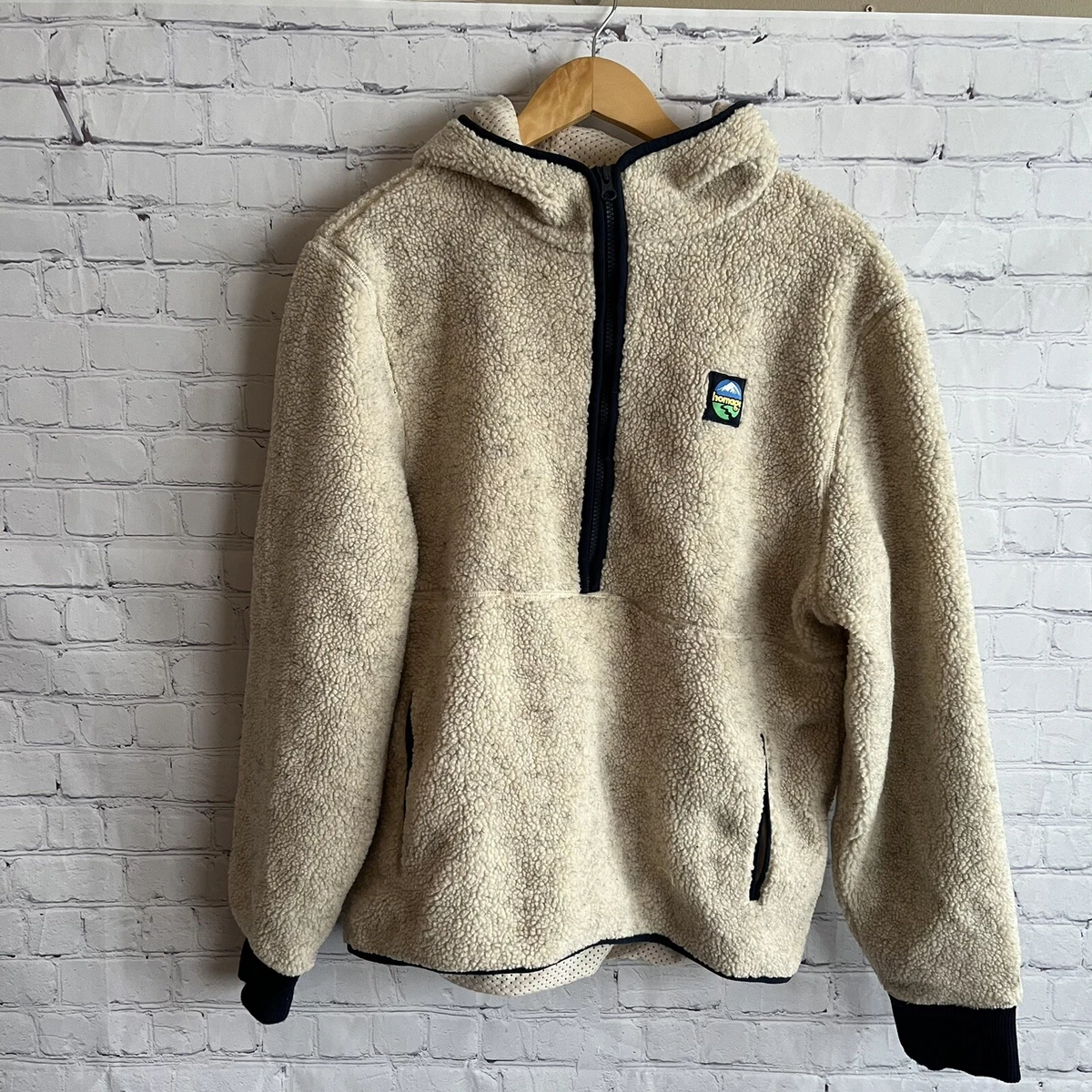 Beige sherpa online hoodie
