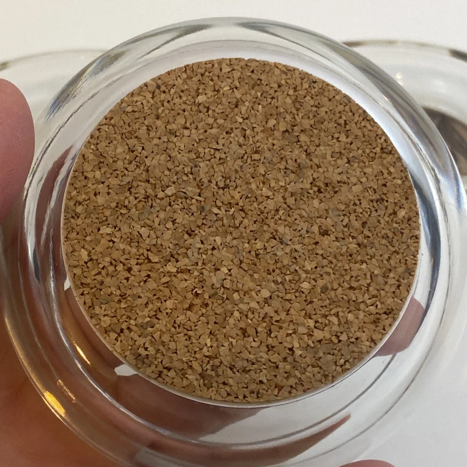 Vintage Set of 3 Glass Olive Oil Dipping Bowls Cork Bottomed - Image 4 of 4