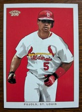 ALBERT PUJOLS, 2002 TOPPS 206 #200 RUN, CARDINALS