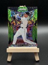 2019 Panini Prizm Prizms Lime Green Donut Circles #194 Freddie Freeman /199