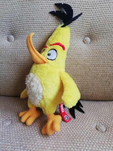  "Film Angry Birds - Chuck giallo - Giocattolo imbottito peluche morbido 12" - Foto 1 di 5
